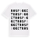 Rospigget ordlek t-shirt