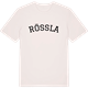 Vintage White t-shirt med Rössla böjd t-shirt