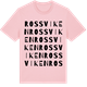 Pink Cotton t-shirt med Rossviken ordlek t-shirt
