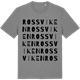 Mid Heather Gray t-shirt med Rossviken ordlek t-shirt