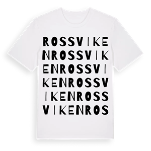 Rossviken ordlek t-shirt – ekologisk bomull t-shirt från Pinshirt