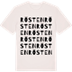 Vintage White t-shirt med Rösten ordlek t-shirt