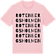 Pink Cotton t-shirt med Rotenbergsholmen ordlek t-shirt