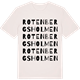 Vintage White t-shirt med Rotenbergsholmen ordlek t-shirt