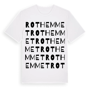 Rothemmet ordlek t-shirt – ekologisk bomull t-shirt från Pinshirt