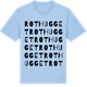 Blue Soul t-shirt med Rothugget ordlek t-shirt