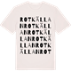 Vintage White t-shirt med Rotkällan ordlek t-shirt