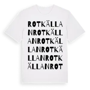 Rotkällan ordlek t-shirt – ekologisk bomull t-shirt från Pinshirt