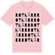 Pink Cotton t-shirt med Rotkärr ordlek t-shirt
