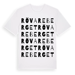 Rövareberget ordlek t-shirt – ekologisk bomull t-shirt från Pinshirt