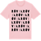 Pink Cotton t-shirt med Rövik ordlek t-shirt