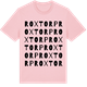 Pink Cotton t-shirt med Roxtorp ordlek t-shirt