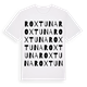 White t-shirt med Roxtuna ordlek t-shirt