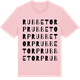 Pink Cotton t-shirt med Rubbetorp ordlek t-shirt