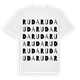 White t-shirt med Ruda ordlek t-shirt