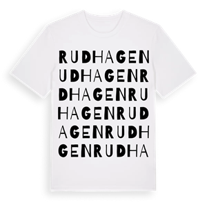 Rudhagen ordlek t-shirt – ekologisk bomull t-shirt från Pinshirt