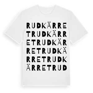 Rudkärret ordlek t-shirt – ekologisk bomull t-shirt från Pinshirt
