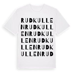 Rudkullen ordlek t-shirt – ekologisk bomull t-shirt från Pinshirt