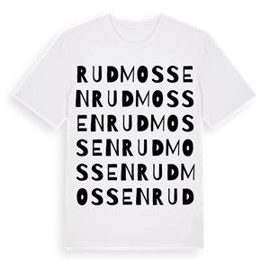Rudmossen ordlek t-shirt – ekologisk bomull t-shirt från Pinshirt