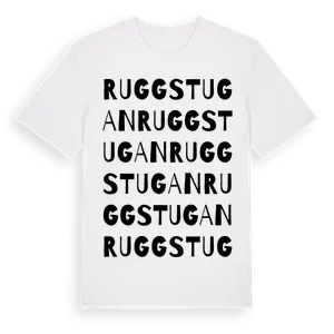 Ruggstugan ordlek t-shirt – ekologisk bomull t-shirt från Pinshirt
