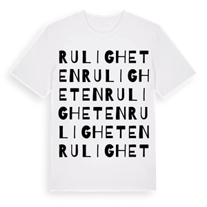 Ruligheten ordlek t-shirt – ekologisk bomull t-shirt från Pinshirt