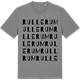Mid Heather Gray t-shirt med Rullerum ordlek t-shirt