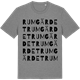 Mid Heather Gray t-shirt med Rumgärdet ordlek t-shirt