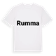 White t-shirt med Rumma fetstil t-shirt