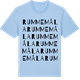 Blue Soul t-shirt med Rummemåla ordlek t-shirt
