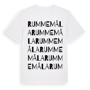 Rummemåla ordlek t-shirt – ekologisk bomull t-shirt från Pinshirt