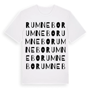 Rumnebo ordlek t-shirt – ekologisk bomull t-shirt från PinShirt