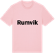 Pink Cotton t-shirt med Rumvik fetstil t-shirt