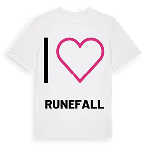 Jag älskar Runefall t-shirt stort tryck – ekologisk bomull t-shirt från PinShirt