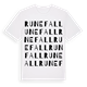 White t-shirt med Runefall ordlek t-shirt