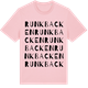 Pink Cotton t-shirt med Runkbacken ordlek t-shirt