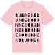 Pink Cotton t-shirt med Runnebo ordlek t-shirt