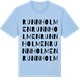 Blue Soul t-shirt med Runnholmen ordlek t-shirt