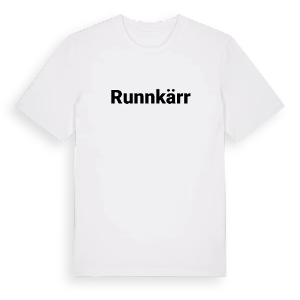 Runnkärr fetstil t-shirt – ekologisk bomull t-shirt från PinShirt
