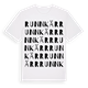 White t-shirt med Runnkärr ordlek t-shirt