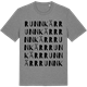Mid Heather Gray t-shirt med Runnkärr ordlek t-shirt