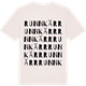 Vintage White t-shirt med Runnkärr ordlek t-shirt