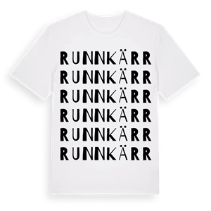 Runnkärr ordlek t-shirt – ekologisk bomull t-shirt från Pinshirt