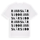 Runnskärsudd ordlek t-shirt
