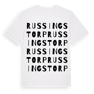 Russingstorp ordlek t-shirt – ekologisk bomull t-shirt från Pinshirt