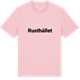 Pink Cotton t-shirt med Rusthållet fetstil t-shirt