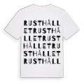 Rusthållet ordlek t-shirt