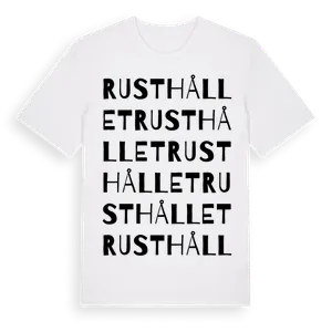 Rusthållet ordlek t-shirt – ekologisk bomull t-shirt från Pinshirt