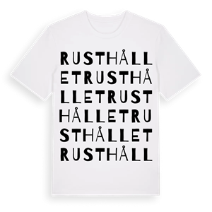 Rusthållet ordlek t-shirt – ekologisk bomull t-shirt från Pinshirt