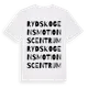 White t-shirt med Rydskogens Motionscentrum ordlek t-shirt