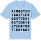 Blue Soul t-shirt med Ryggsten ordlek t-shirt